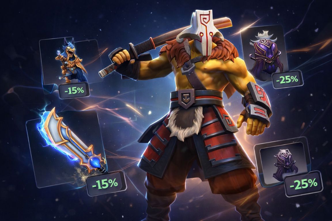 Momentinis Dota 2 daiktų keitimas